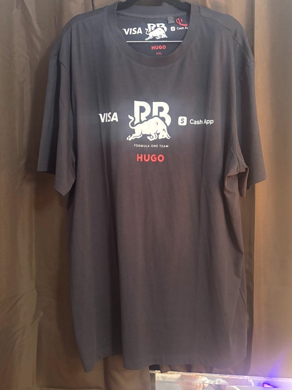 Hugo Boss Redbull Formula 1 Racing Team Black T-shirt Men’s XXL